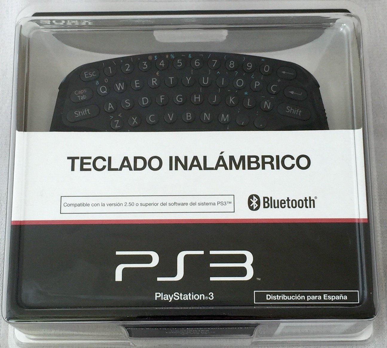 Sony Teclado Inalámbrico para PS3 | Keypad Europeo QWERTY | Accesorio Gaming Sony Teclado Inalámbrico para PS3 | Keypad Europeo QWERTY | Accesorio Gaming